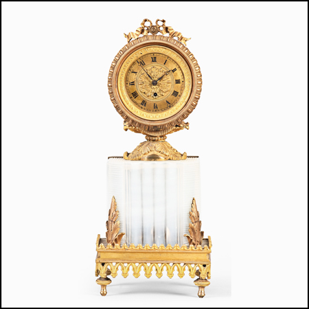 French shelf clock by Dubois