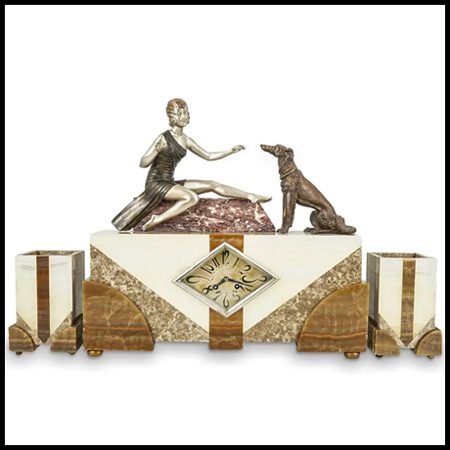 Beauty by Chiparus - Art Deco Clock