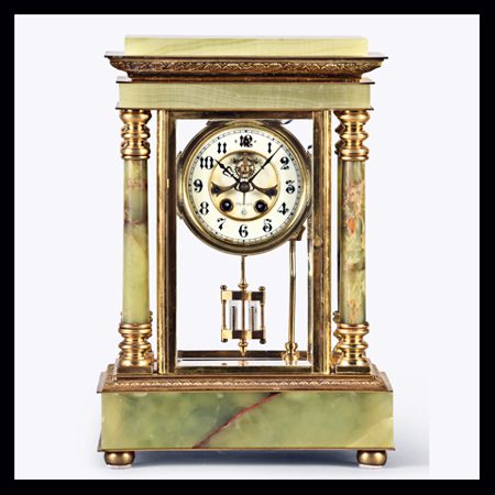 The Gilbert magdeleine, an American Mantel Clock.