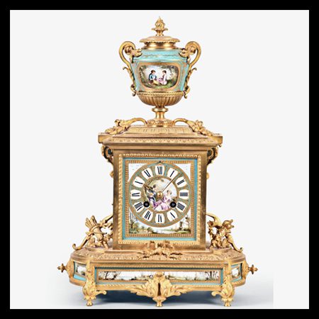 Crystal Regulater Stunner - Antique French Mantel Clock