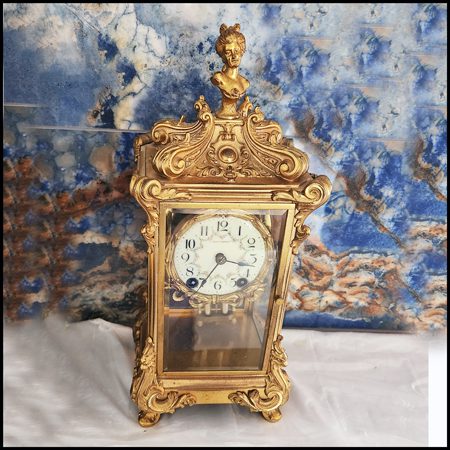 The beautiful Art Nouveau Seth Thomas American Shelf Clock