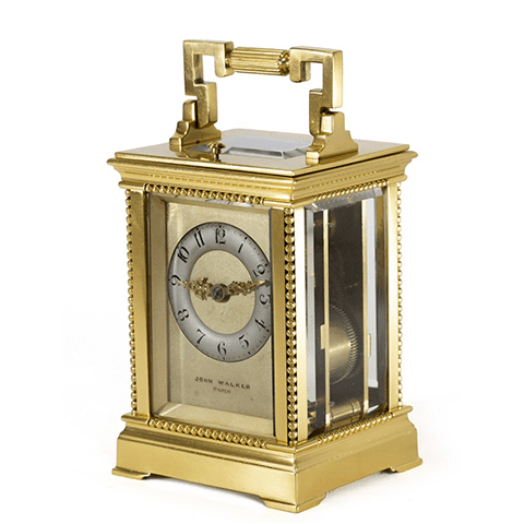 antique carriage clock by Drocourt